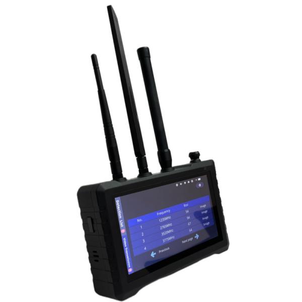 Portable Handheld Drone Detector With Full-Frequency Detection And Video Documentation For Forensic Evidence Collection