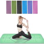 Non Slip Fitness Yoga Mat / TPE Yoga Mat Pilates Gym Exercise Sport Living Room