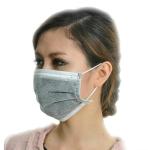 CE ISO13485 17.5x9.5cm BFE 99% Active Carbon Face Mask