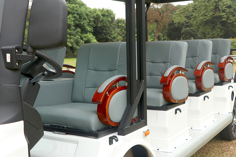 EcoGolf Shuttle Bus 8 Passenger With 72V Lithium Ion Battery For Leisure Tours
