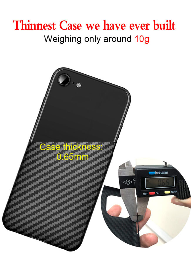 10g Matte Aramid Fiber Phone Case For iPhone SE 2020