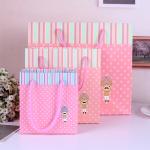 Customised cheap paper bag for children's clothing packaging shopping bags