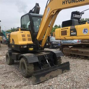 China 6 Ton Second Hand Hyundai Excavators R60W Hyundai Wheeled Excavator factory