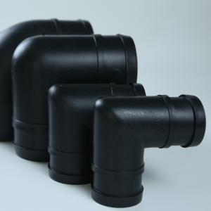 China Irrigation Plastic 90 Degree Hose Elbow Diameter 32mm-110mm ODM factory