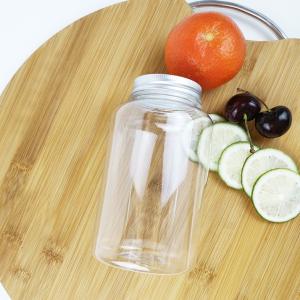 China Rounded 600ml Plastic Food Storage Cans With Caps Beverages Drinks Milk factory
