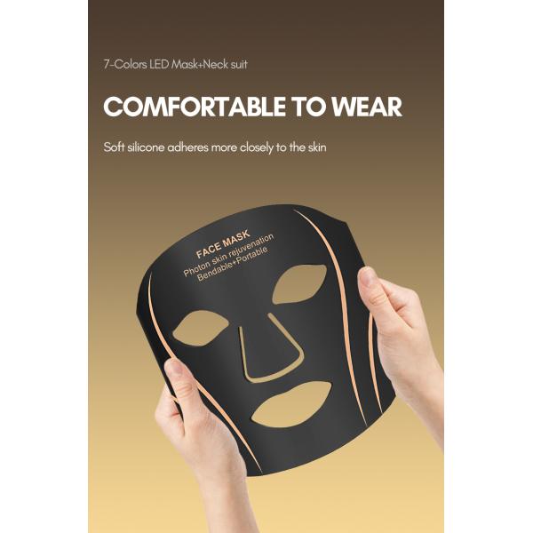 1200mAh Lithium Ion Battery 70pcs LEDs Soft Mask for Sunburn Recovery