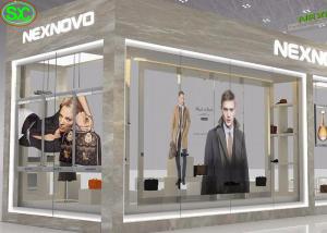 China Rental Curtain Digital Transparent LED Screen MBI5124 IC Customized Brightness factory
