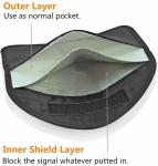 Anti Theft Faraday Cage Bag RFID Signal Blocker For Phones Key Fob