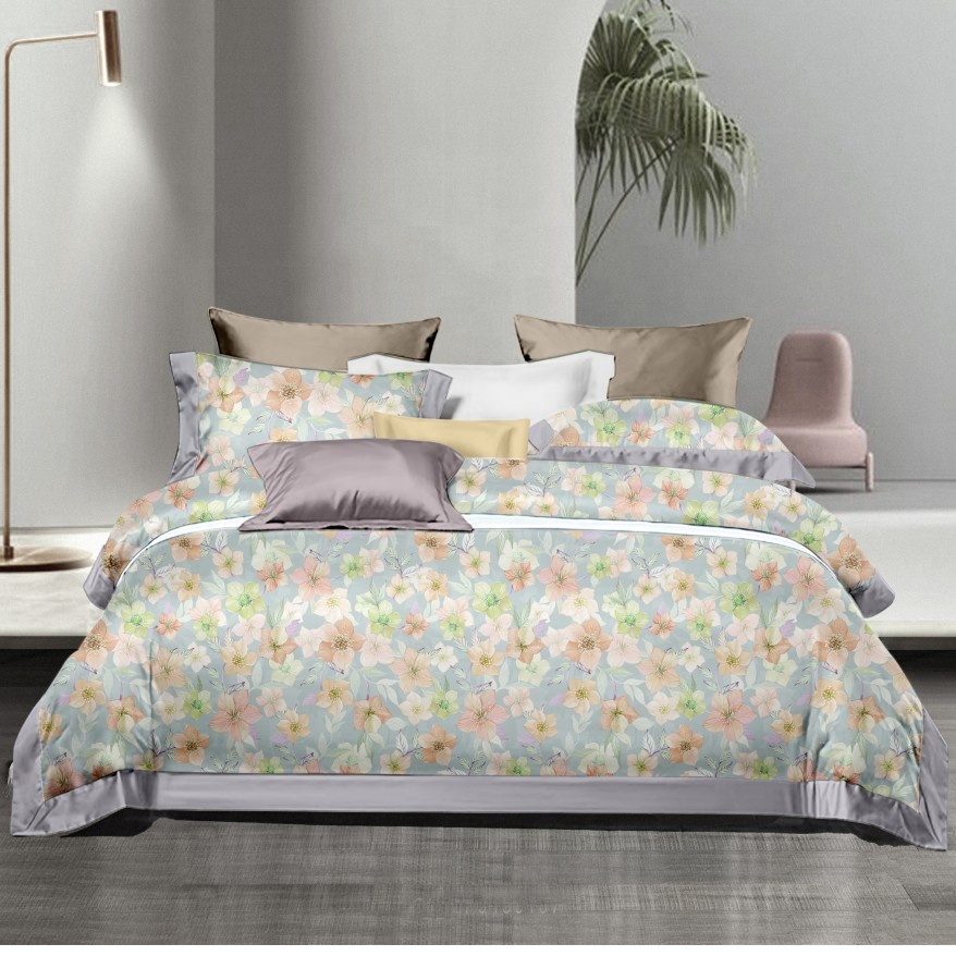 Customized Color 3D Digital Printed Bedroom Bed Sheets Bedding Set for Customized Style