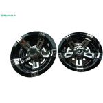 Chrome 8" Golf Cart Wheel Covers / Plastic Material Golf Cart Hub Caps