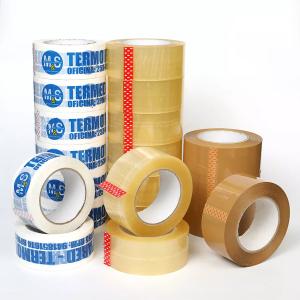 China 100m 48mm Customized Logo Carton Box Opp Packaging Tape Printed Bopp Carton Sealing Packing Tape factory