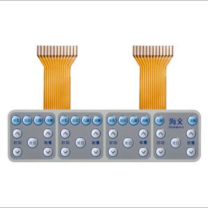 Flexible FPC Capacitive Membrane Switch Graphic Overlay Embedded LED