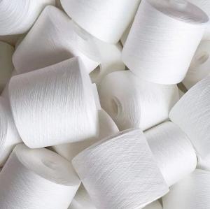 China 40/2 402 502 302 Raw White Color Black Polyester Sewing Yarn 100% Polyester 40s/2 Bleached factory
