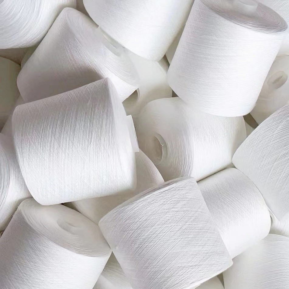 202 302 402 Dyed Color Yizheng Polyester Staple Fiber Yarn 40/2 Spun Polyester Yarn