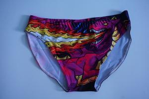 China Dye Sublimated Colorful Male Swim Bikini With Drawstring Well Suited factory