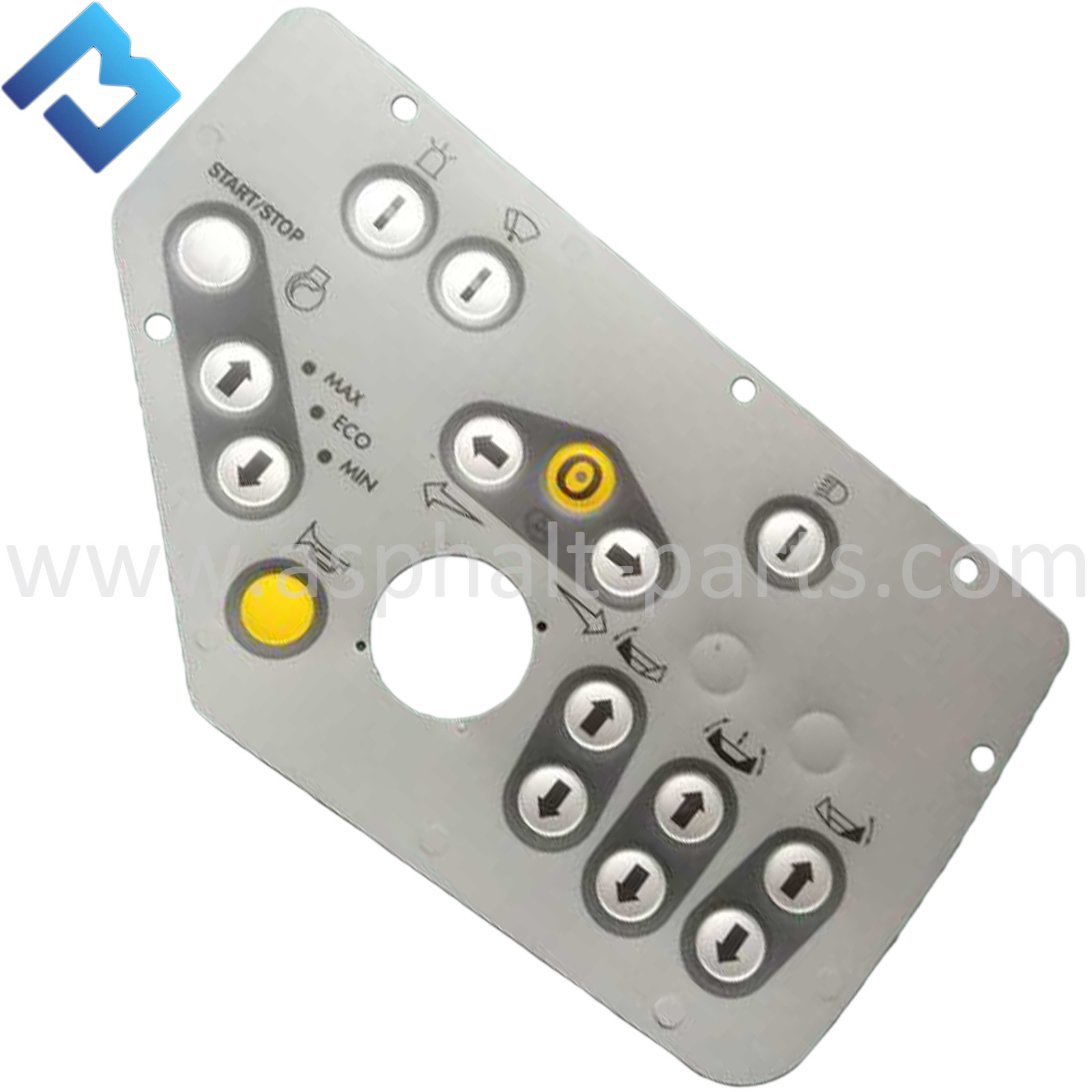 main console button panel film for China asphalt paver parts