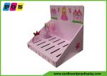 Store Retail Cardboard Counter Display Stands Single B Corrugated Paperboard For