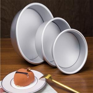 China RK Bakeware China Foodservice NSF Loose Bottom Aluminum Round Shape Cheese Cake Pan Chiffon Cake Pan factory