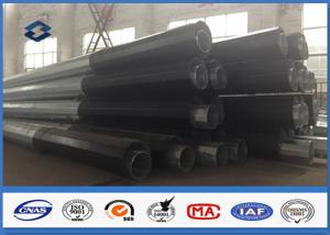 China 60ft Polygonal Power Transmission Steel Utility Poles Tubular Steel Pole Flange Mode factory