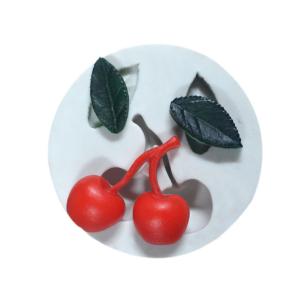 China Cherry Silicone Baking Moulds Bakeware Household Fondant For Cake Decoration factory