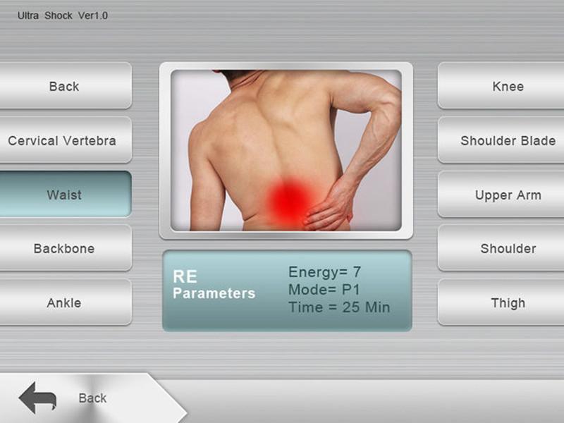 12 Heads Myospasm ESWT Ultrasound Pain Relief Machine