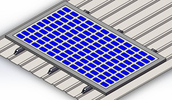 China Home PV Solar Mounting Systems Solar Panel Brackets For Industrial Metal Roof on sale