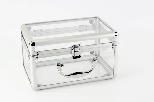 Customized Aluminum Acrylic Box, Aluminum Transparent Show Cases Aluminum