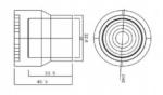 RoHS Aluminum Pipe Fitting 4000mm/Bar Rubber End Cap For OD 28mm