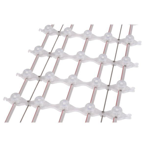 China Window Glass LED Mesh 4000nits P60 Transparent LED Display 12V Voltage factory