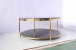 Modern Luxury Balcony Leisure Round Marble Coffee Tea Table for Small Apartment