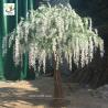 Buy cheap UVG walk way decoration 10ft white wisteria blossom fake trees for wedding from wholesalers