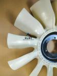 R215-9 Excavator Engine Parts 6 Holes 12 Blades Engine Cooling Fan Blade
