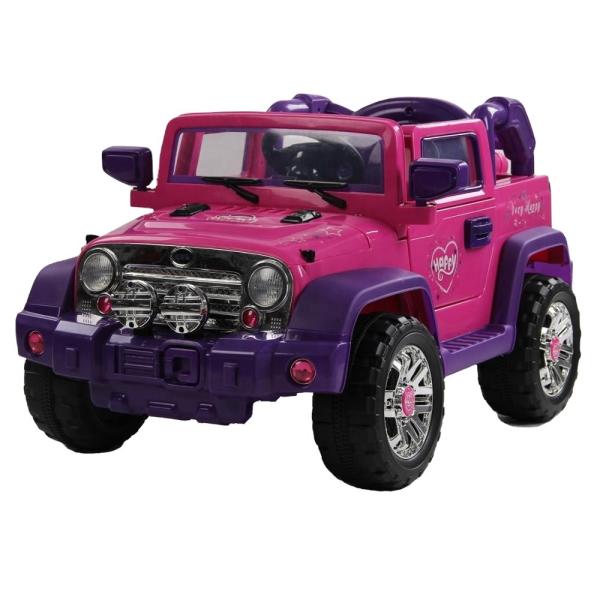 2022 Girls Electric Car Toy 12V Battery Ride On Car with 550 *2 Motor and Four