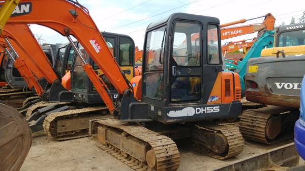 Doosan mini excavator for sale,Doosan DH55 excavator,Doosan excavator(call 0086