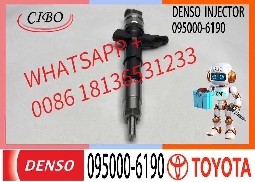 High Quality Diesel Fuel Injector 095000-6190/095000-7390 23670-30100 for TOYOTA HILUX 2KD-FTV Engine
