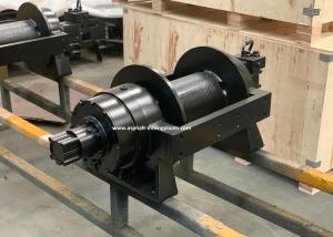 China 10 ton hydraulic mooring winch with cable for crane loader escavador dumper tractor factory