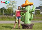 Inflatable Outdoor Games PVC Tarpaulin Inflatable Cactus Ring Toss Puncture
