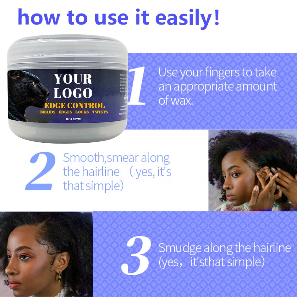 8oz Bulk Size Moisturizing No Residue Braiding Jam Extra Hold for Strong Hair Control