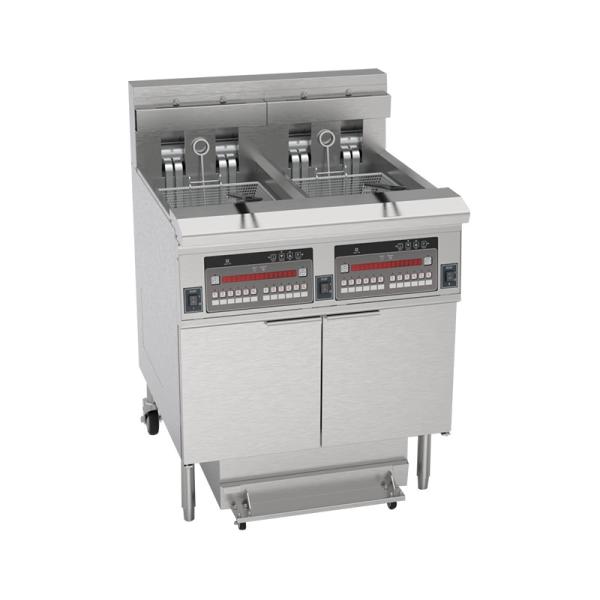 304SUS Factory Direct Sell Two Tanks Four Baskets Digital Panel Electric & Gas