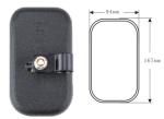 ISO9001 JAC Chinese Truck Parts 167x 94MM Backup Mirror For Trucks