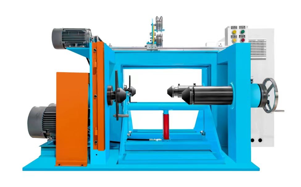 Pneumatic Shaftless Copper Cable Manufacturing 500/630 Double Take Up Rewinding Machine