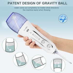 Cordless Oral Irrigator 5 Cleaning Modes 21 Watts Working Power 40-140 PSI Water