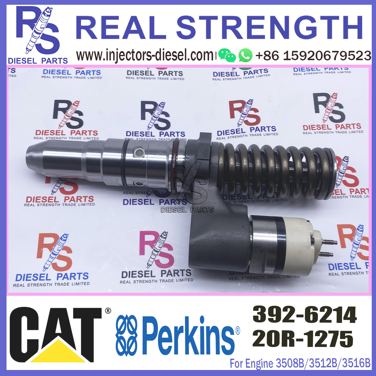 Diesel Engine Injector 392-6214 20R-1275 386-1766 For Cat 3508B/3512B/3516B Common Rail