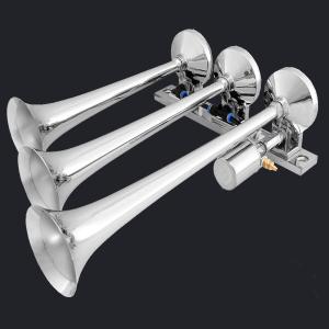 China Inline Three Trumpet Whole Chrome Truck Air Horn (HS-1025C) factory