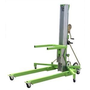China Portable Manual Material Lift with Manual One Speed Winch on sale