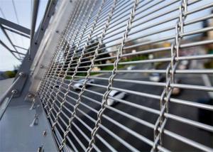 China SUS304 Crimped Stainless Steel Decorative Mesh SS Woven Wire Mesh For Buildings factory