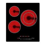 CE LED Display Built in 3 Burner Ceramic Cooktop