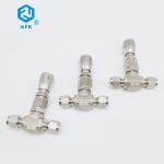 Straight Union Ss Needle Valve 6000psi 1/8in-1/2in