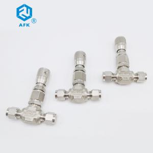 China 316 Stainless Steel Needle Valve Micro Flow Regulator For Precision Temperature Control factory