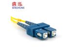 PVC LSZH Material Fiber Optic Patch Cord , SC Multimode Fiber Cable